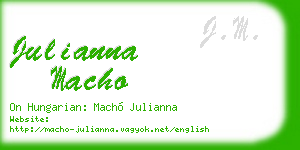 julianna macho business card